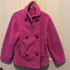 Girls pea coat size 5-6 Lands’end GUC